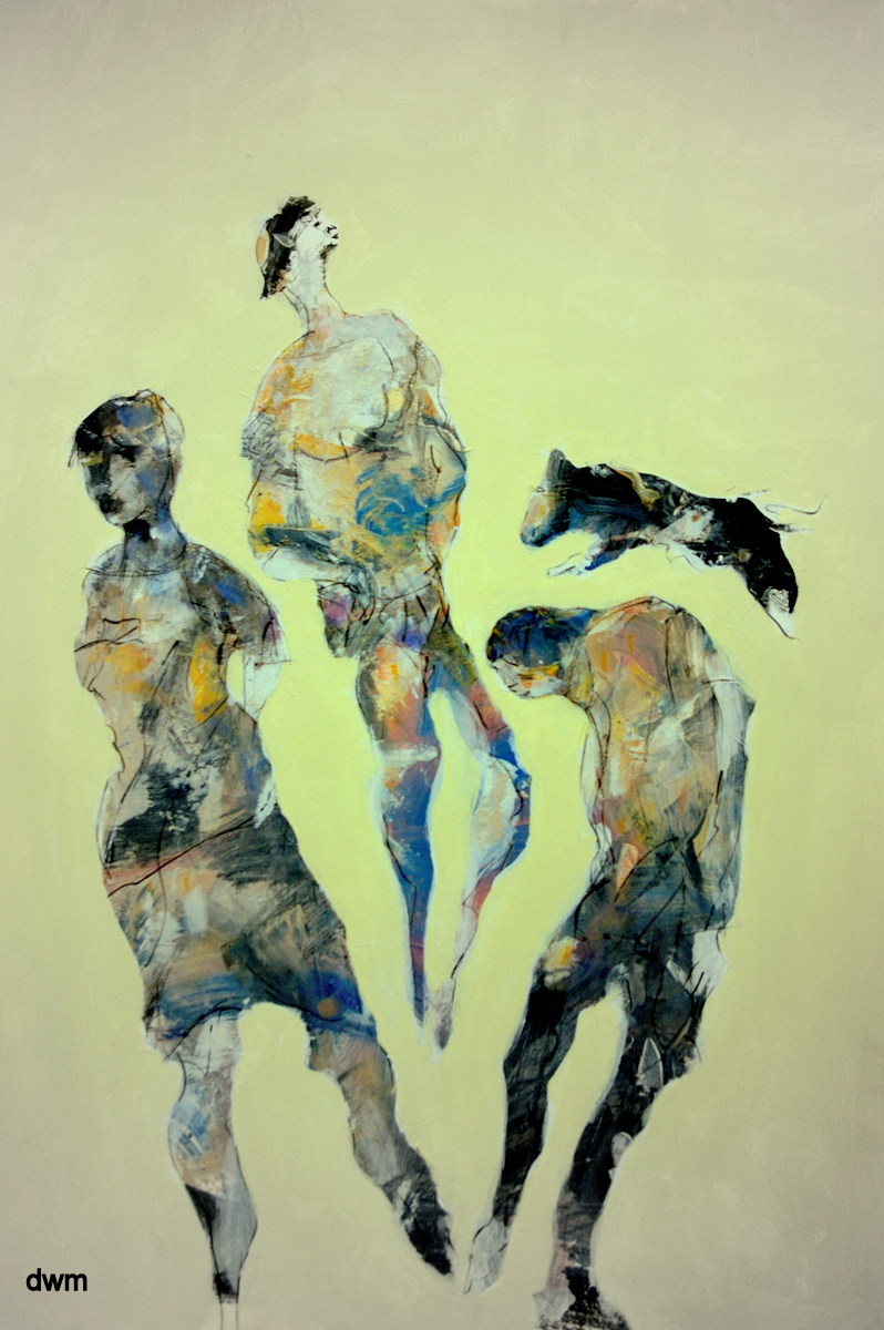 Painting of women by visual artist Derek Wilfred Menary 2020-2022